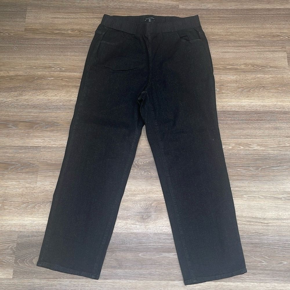 Universal Standard Black Pull on Jeans Sz S=14-16